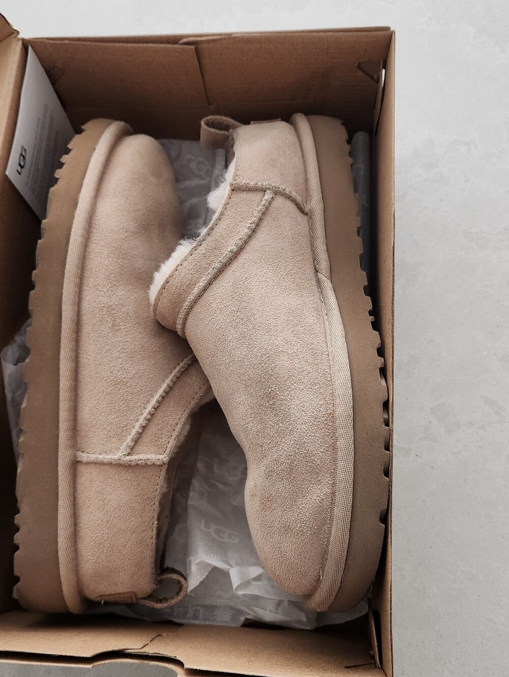 Ugg Micro Slippers in Colour Sand